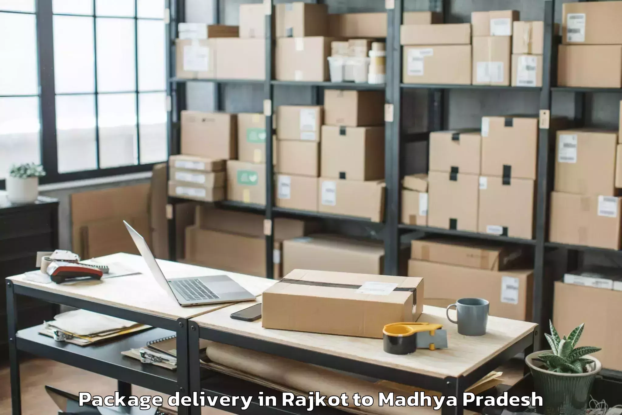 Reliable Rajkot to Ambah Package Delivery